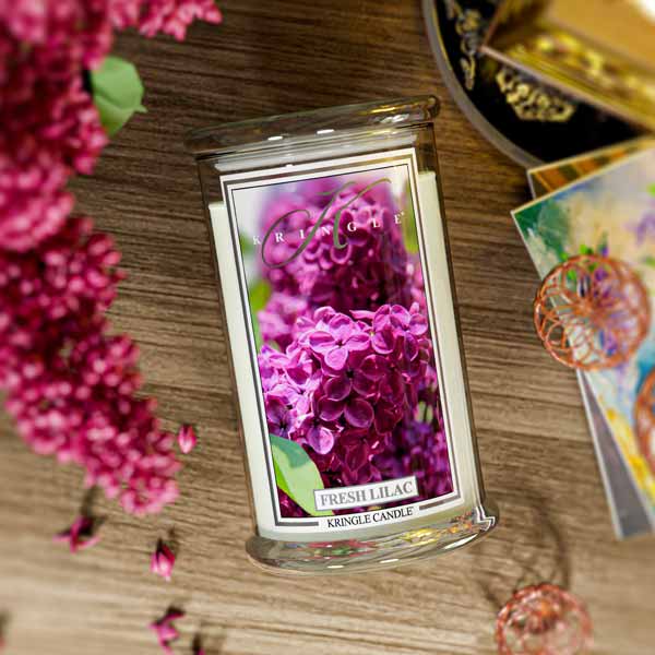 Fresh Lilac Large Jar | Soy Candle - Kringle Candle Israel