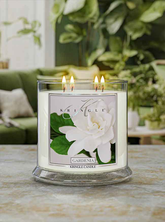 Gardenia XL Jar 4-Wick NEW! | Soy Candle - Kringle Candle Israel