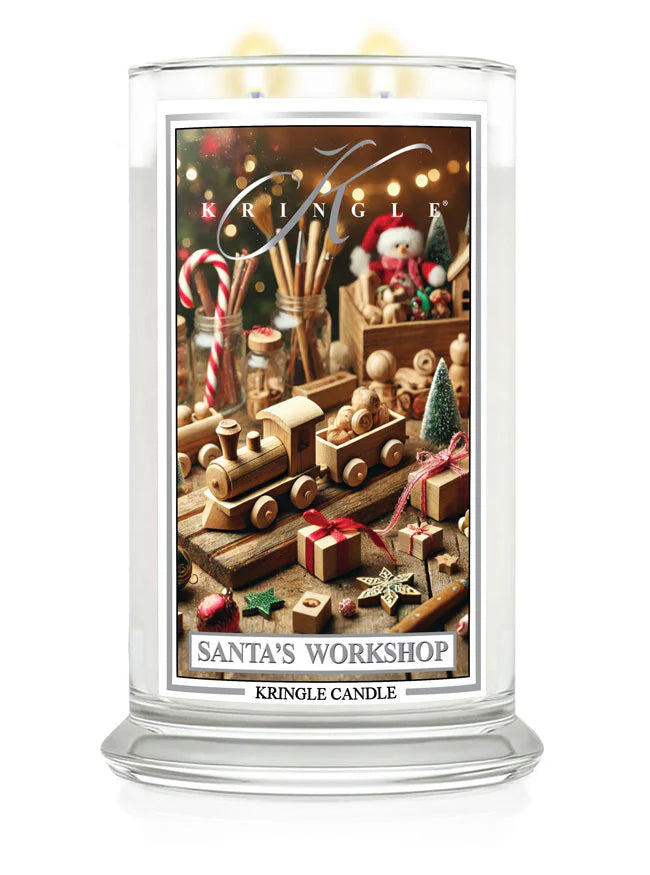 Santa’s Workshop Large Jar | Soy Candle - Kringle Candle Israel