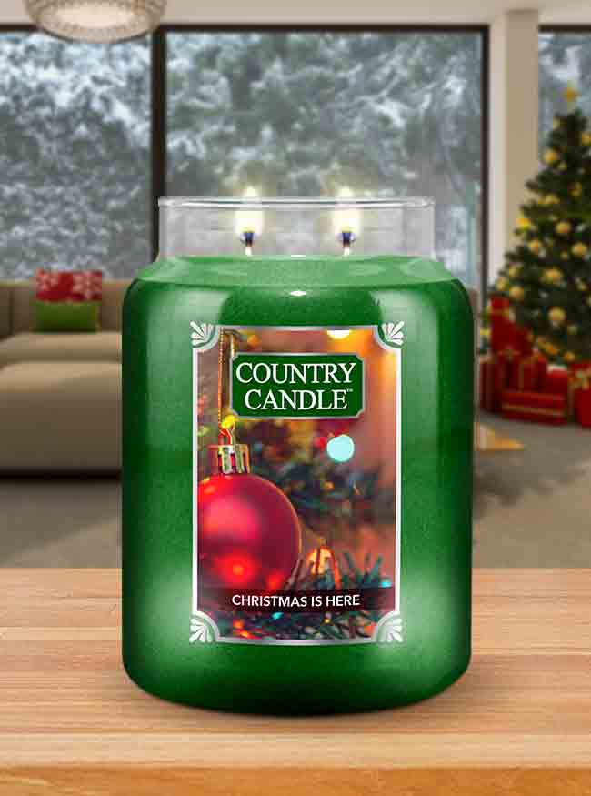 Christmas is Here | Soy Candle - Kringle Candle Israel