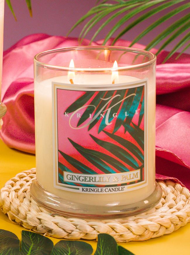 Gingerlily & Palm Medium Classic Jar | Soy Candle - Kringle Candle Israel