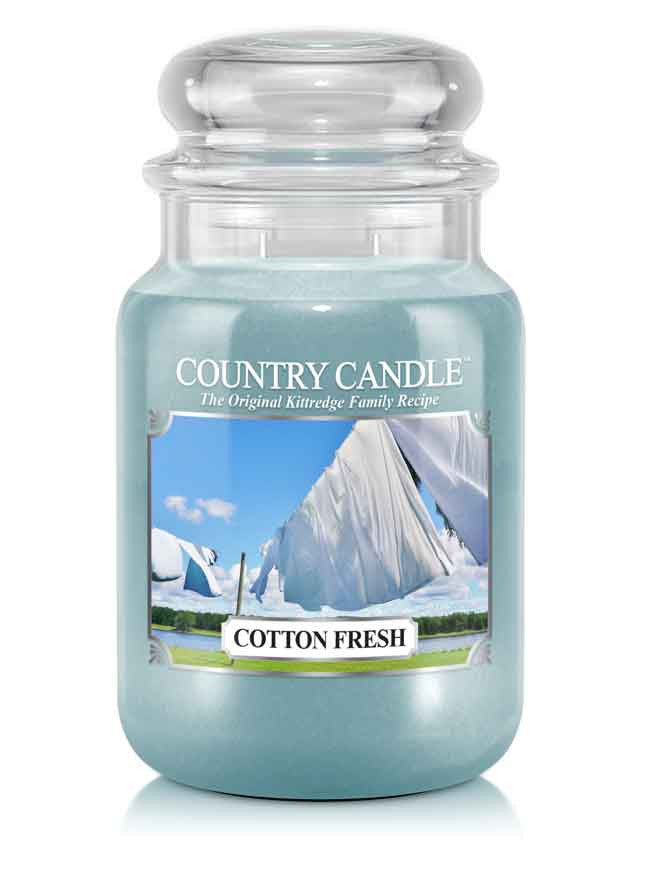 Cotton Fresh Large Jar Candle - Kringle Candle Israel