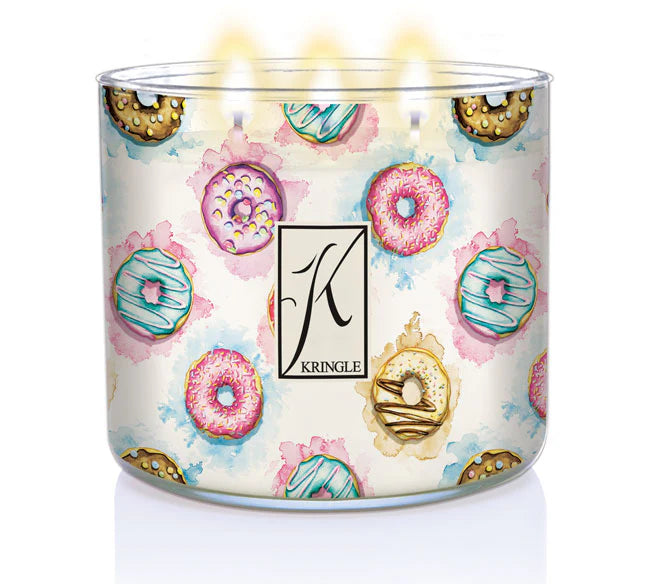 Donut Worry 3-wick | Soy Candle - Kringle Candle Israel