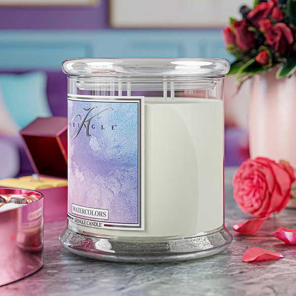 Watercolors XL Jar 4-Wick NEW! | Soy Candle - Kringle Candle Israel