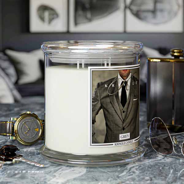 Grey XL Jar 4-Wick NEW! | Soy Candle