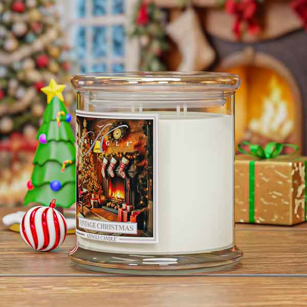 Vintage Christmas XL Jar 4-Wick NEW! | Soy Candle