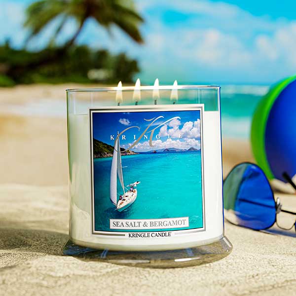 Sea Salt & Bergamot XL Jar 4-Wick NEW! | Soy Candle