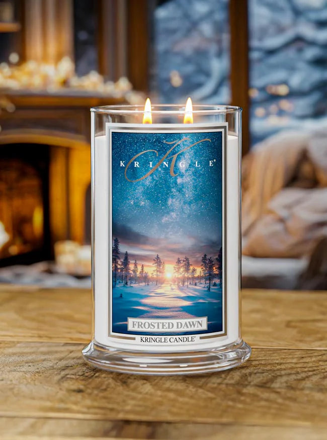 Frosted Dawn Large Jar NEW! | Soy Candle - Kringle Candle Israel