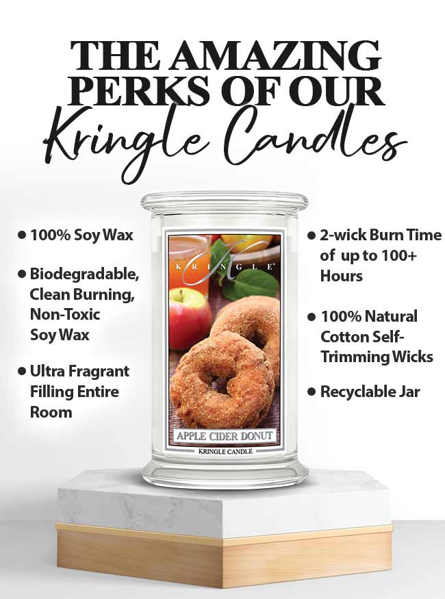 Apple Cider Donut  NEW! | Soy Candle - Kringle Candle Israel