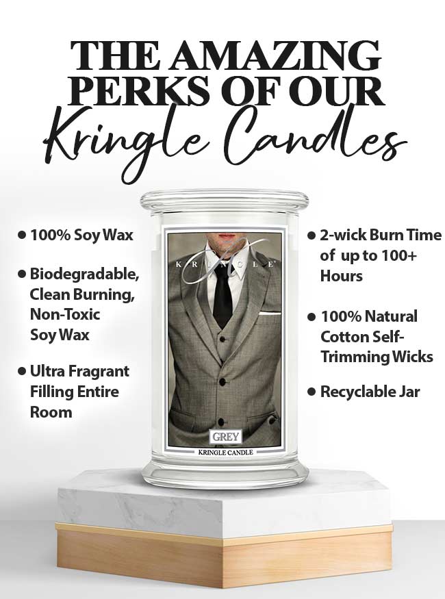 Grey | Soy Candle - Kringle Candle Israel
