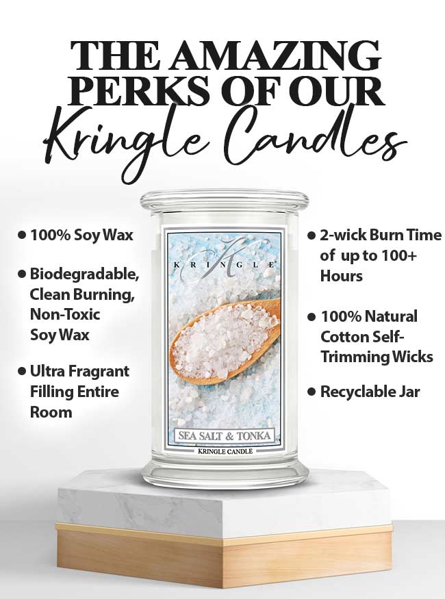 Sea Salt & Tonka | Soy Candle - Kringle Candle Israel
