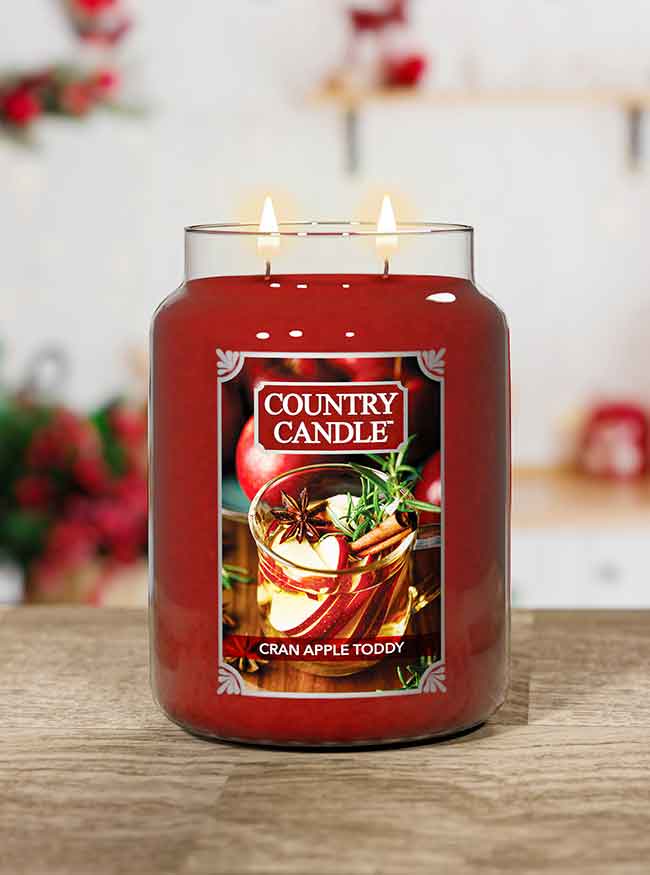 Cran Apple Toddy Large Jar | Soy Candle - Kringle Candle Israel