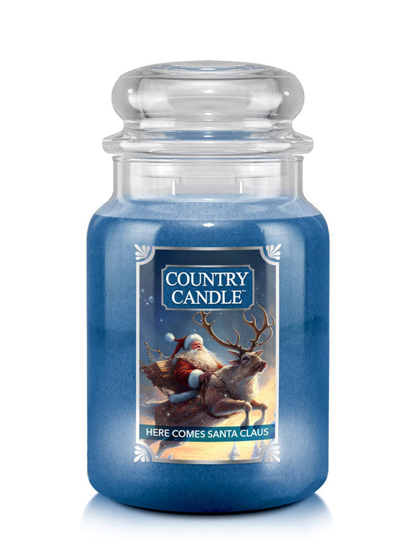 Here Comes Santa Claus Large Jar | Soy Candle