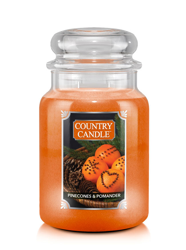 Pinecones & Pomander  Large Jar | Soy Candle - Kringle Candle Israel
