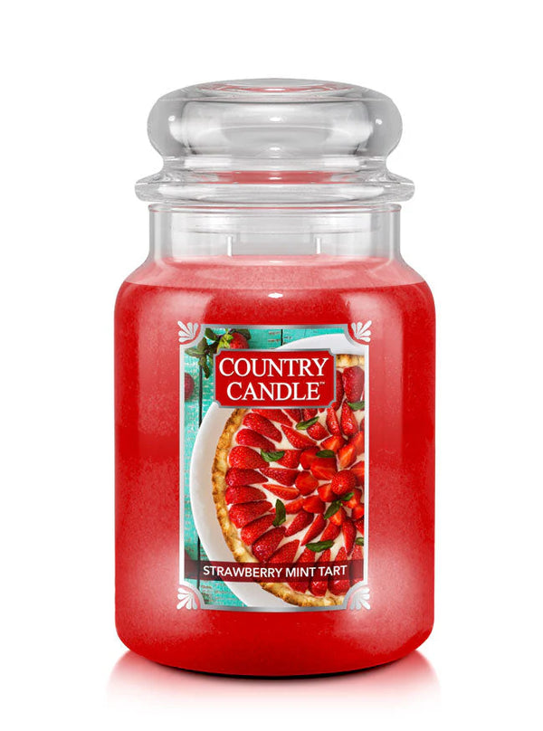 Strawberry Mint Tart Large Jar | Soy Candle