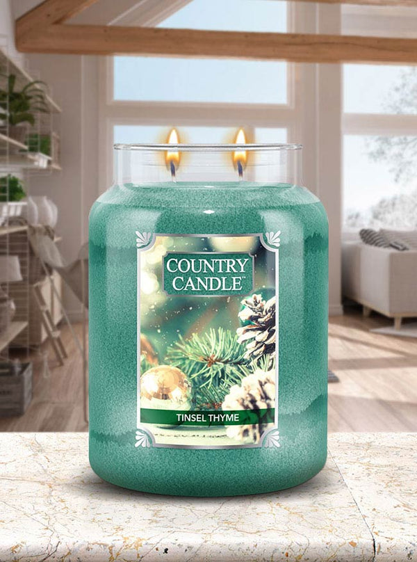 Tinsel Thyme | Paraffin Candle - Kringle Candle Israel