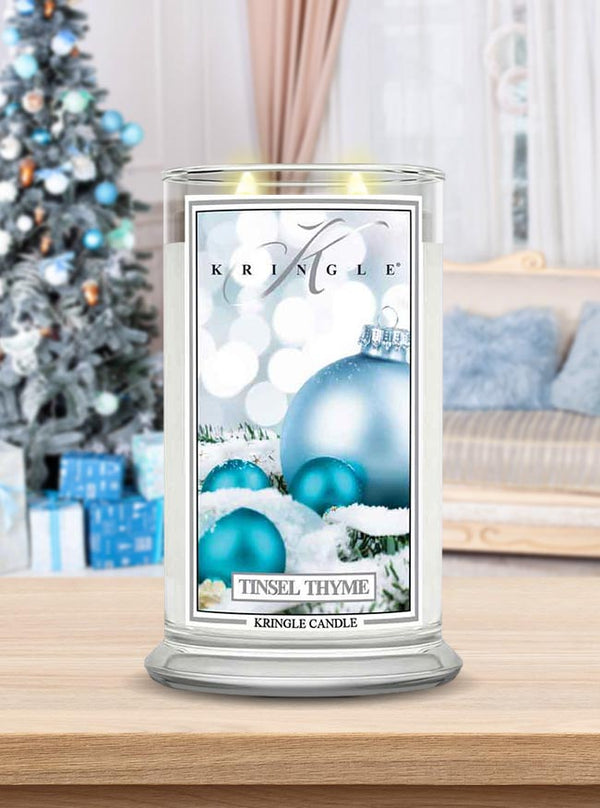 Tinsel Thyme | Soy Candle - Kringle Candle Israel