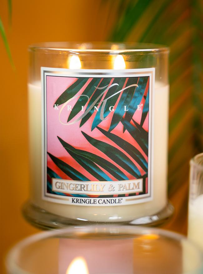 Gingerlily & Palm Medium Classic Jar | Soy Candle - Kringle Candle Israel