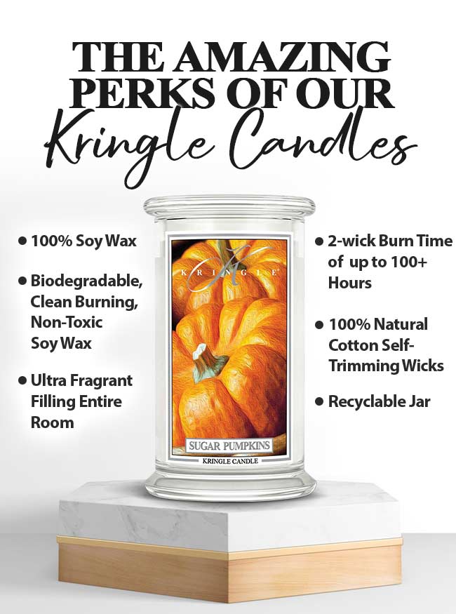 Sugar Pumpkins| Soy Candle - Kringle Candle Israel