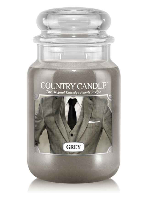 Grey Large Jar Candle