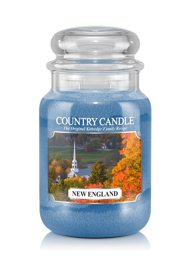 New England Large Jar Candle - Kringle Candle Israel