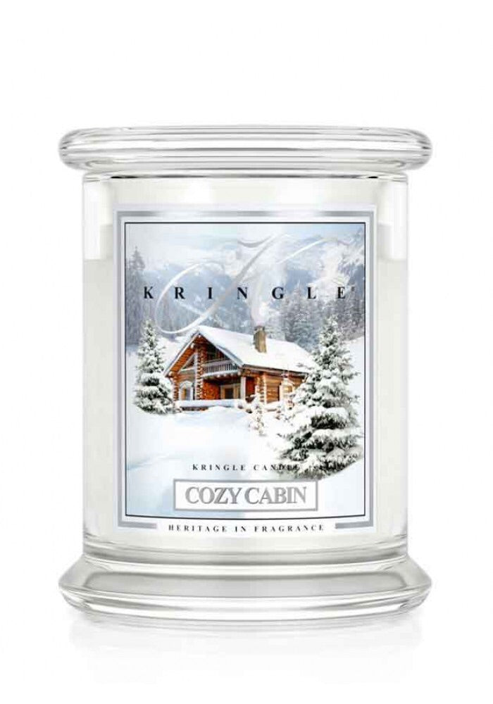 Cozy Cabin  Medium Classic Jar - Kringle Candle Israel