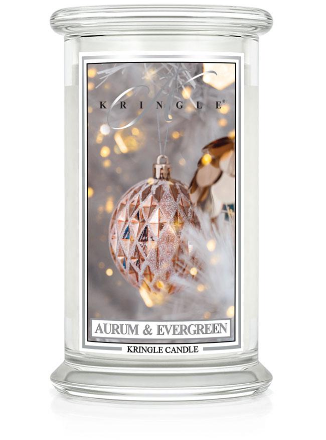 Aurum & Evergreen  I Soy Candle - Kringle Candle Israel