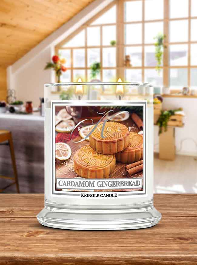 Cardamom Gingerbread Medium Classic Jar - Kringle Candle Israel